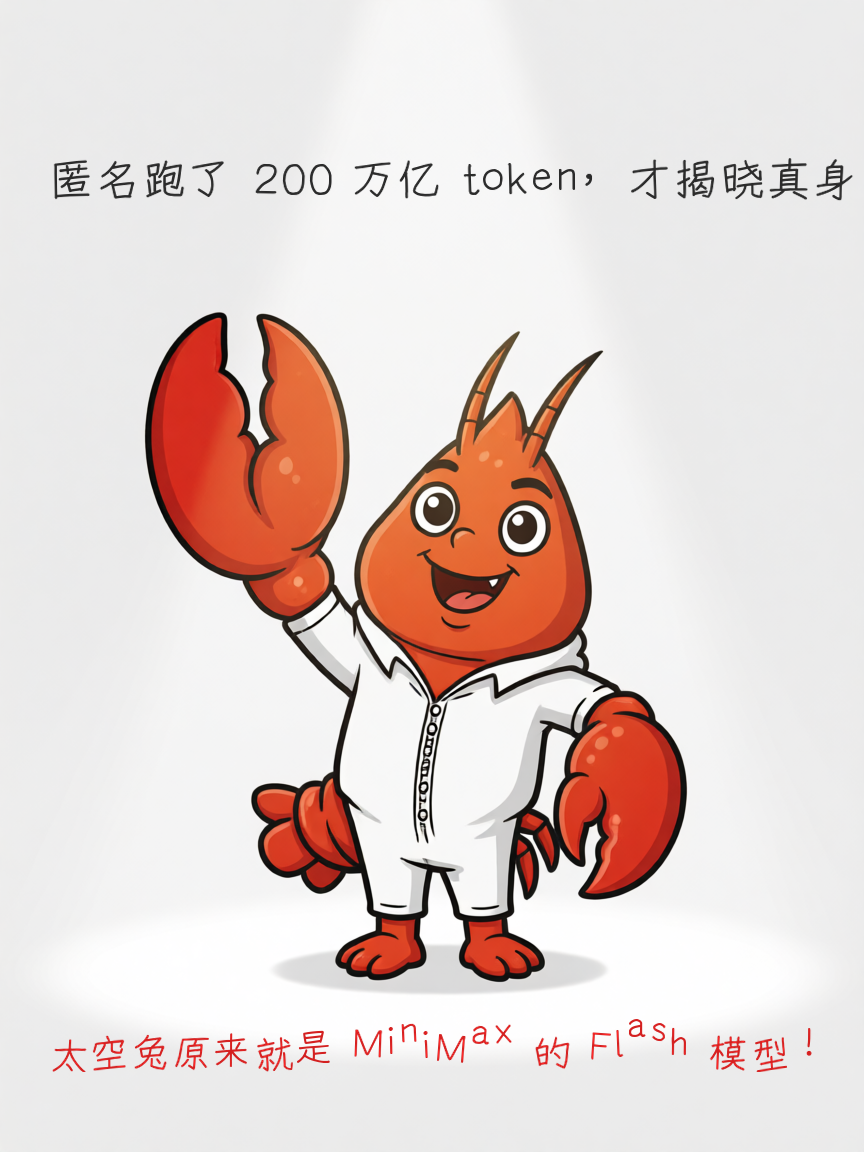 太空兔马甲拉开拉链，里面是一只红色小龙虾