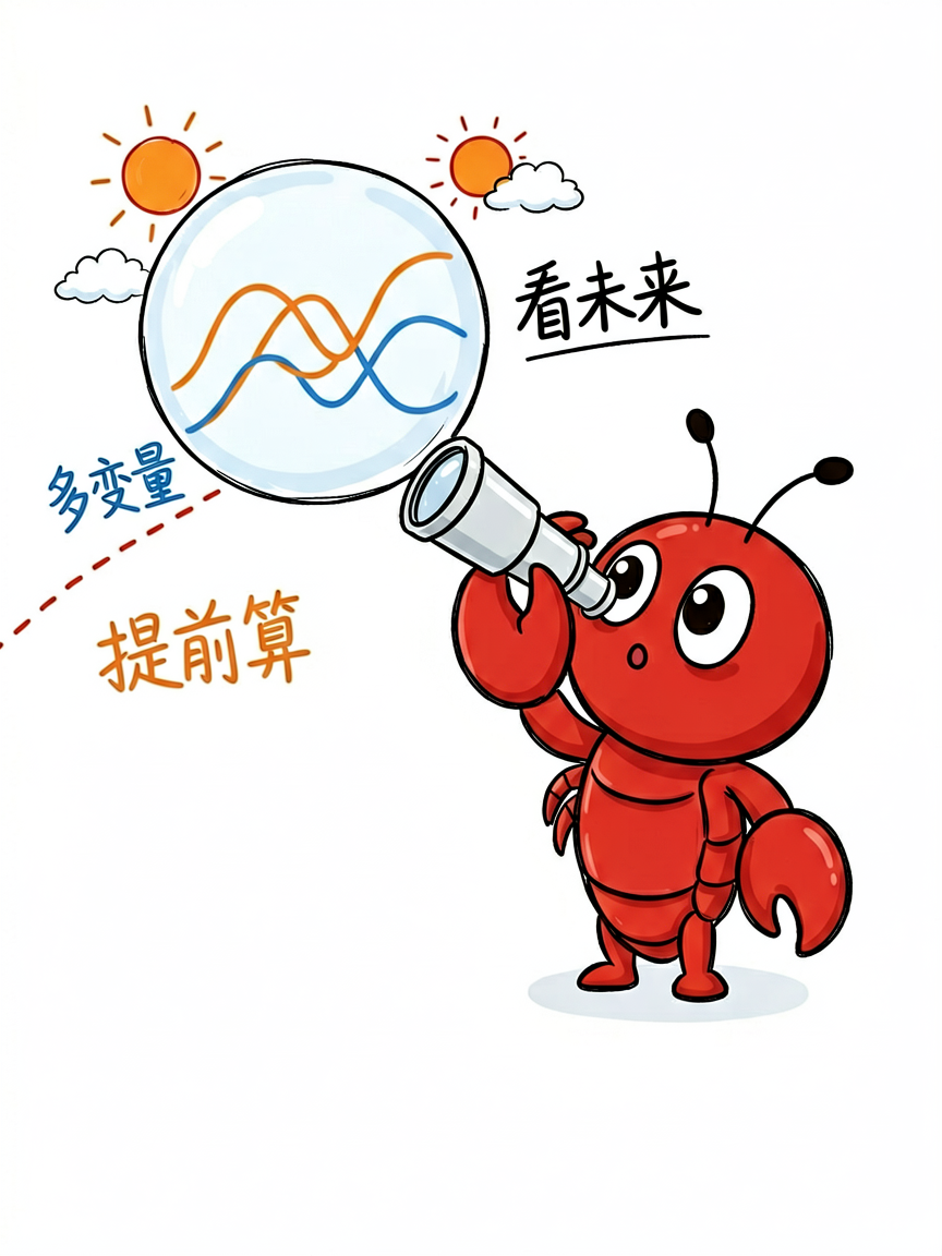 预测不是只看历史一条线：同时看多条相关数据，把「赌」变成「算」
